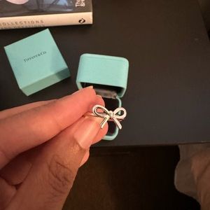 Tiffany’s silver bow ring